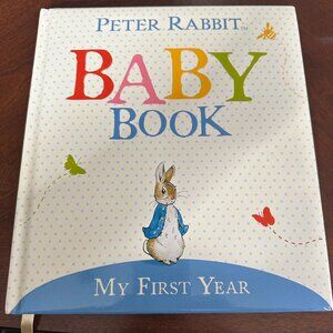 Peter Rabbit Baby Book "My First Year" Keepsake Memory Album Photo Diary Memorie